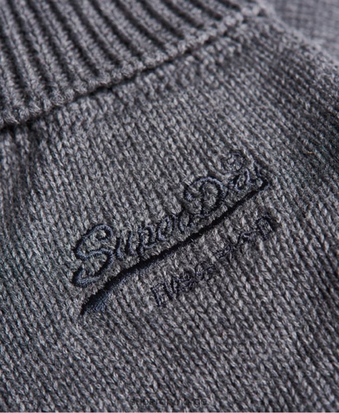 Superdry grå tilbehør 86P46D1803 klassiske hansker med vintage logo menn