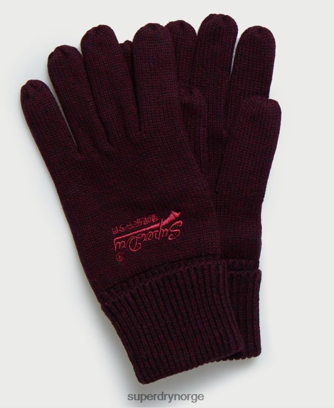 Superdry rød tilbehør 86P46D1842 oransje merkehansker menn