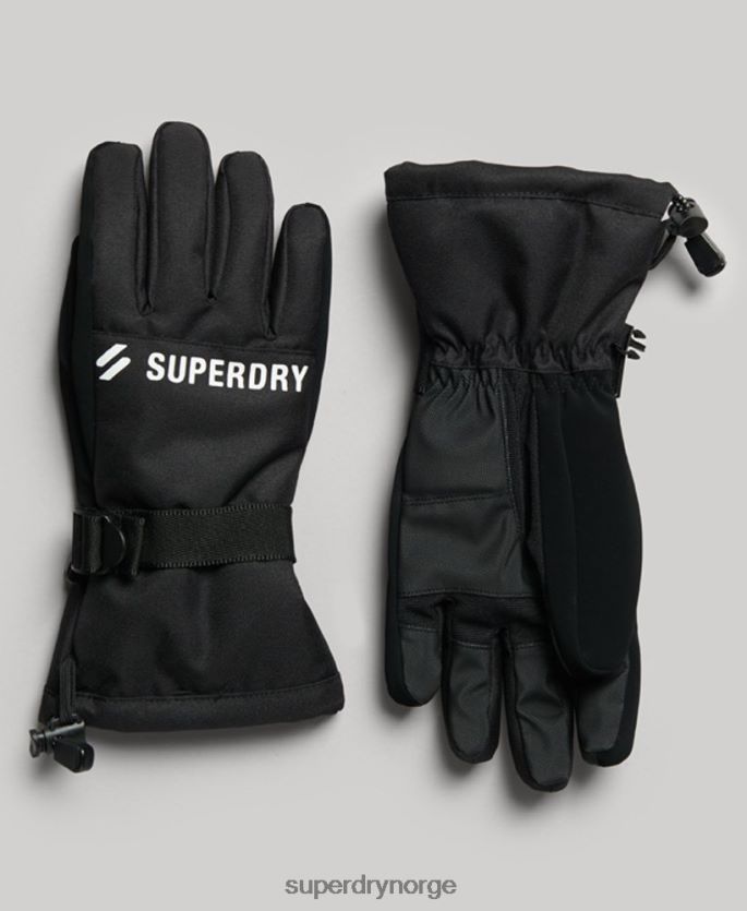 Superdry svart tilbehør 86P46D1390 snøhansker menn