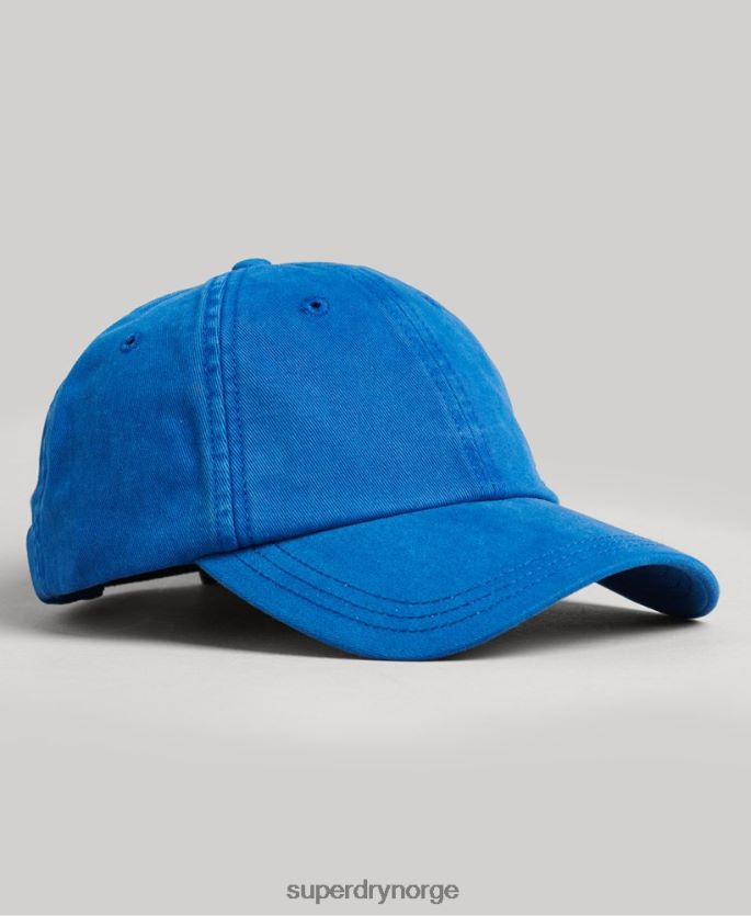 Superdry blå tilbehør 86P46D1625 vintage brodert caps menn