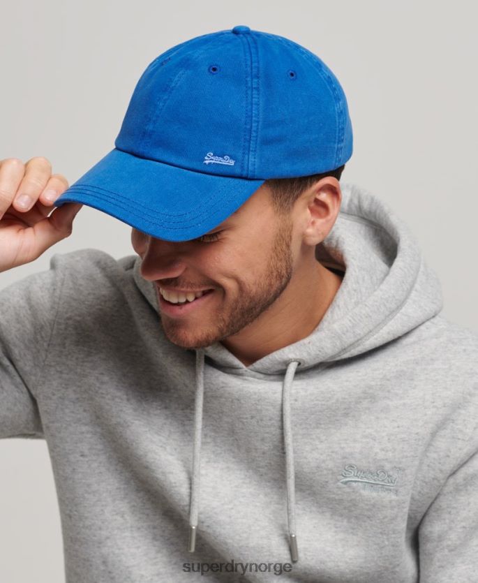 Superdry blå tilbehør 86P46D1625 vintage brodert caps menn