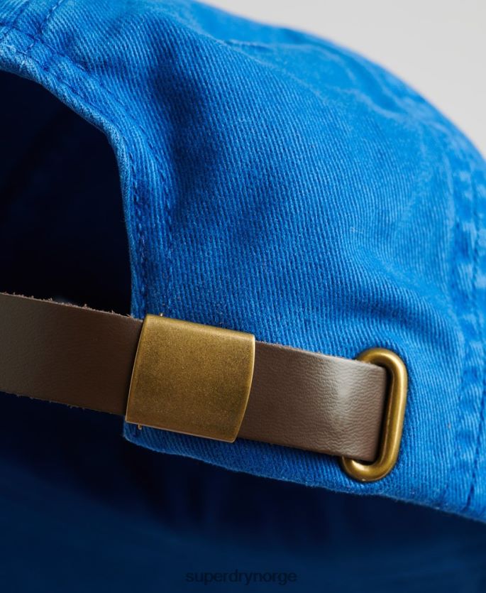 Superdry blå tilbehør 86P46D1625 vintage brodert caps menn