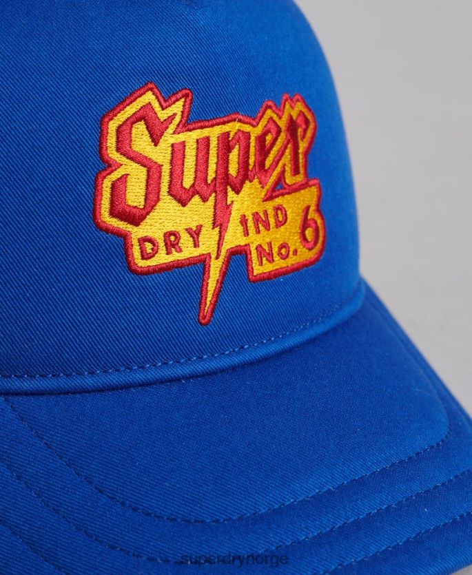 Superdry blå tilbehør 86P46D1669 vintage grafisk trucker cap menn