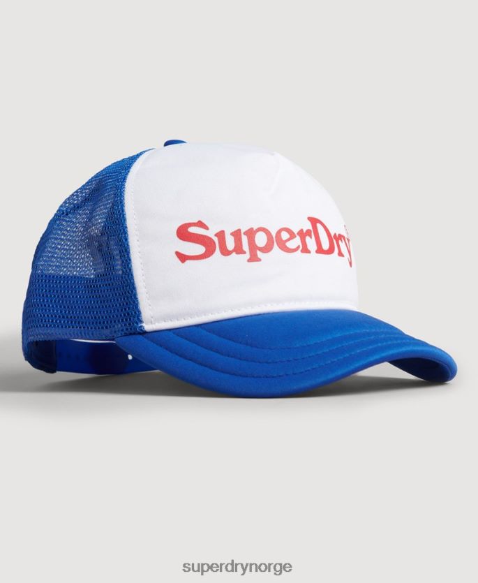 Superdry blå tilbehør 86P46D6378 vintage grafisk trucker cap menn
