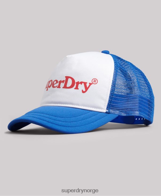 Superdry blå tilbehør 86P46D6378 vintage grafisk trucker cap menn
