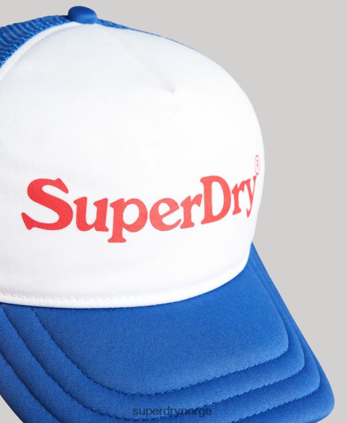 Superdry blå tilbehør 86P46D6378 vintage grafisk trucker cap menn