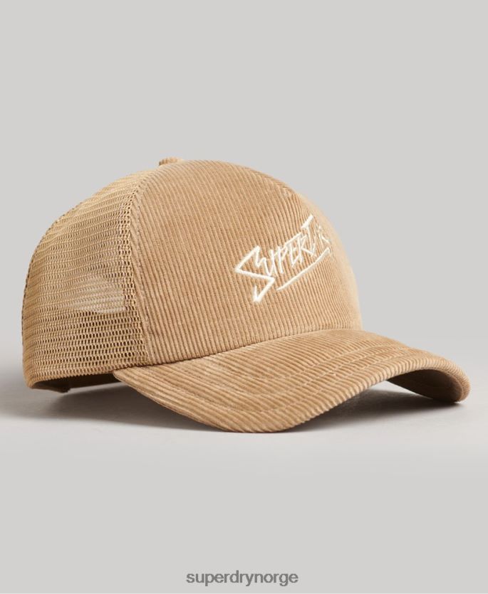 Superdry brun tilbehør 86P46D1623 vintage merke ledningshette menn