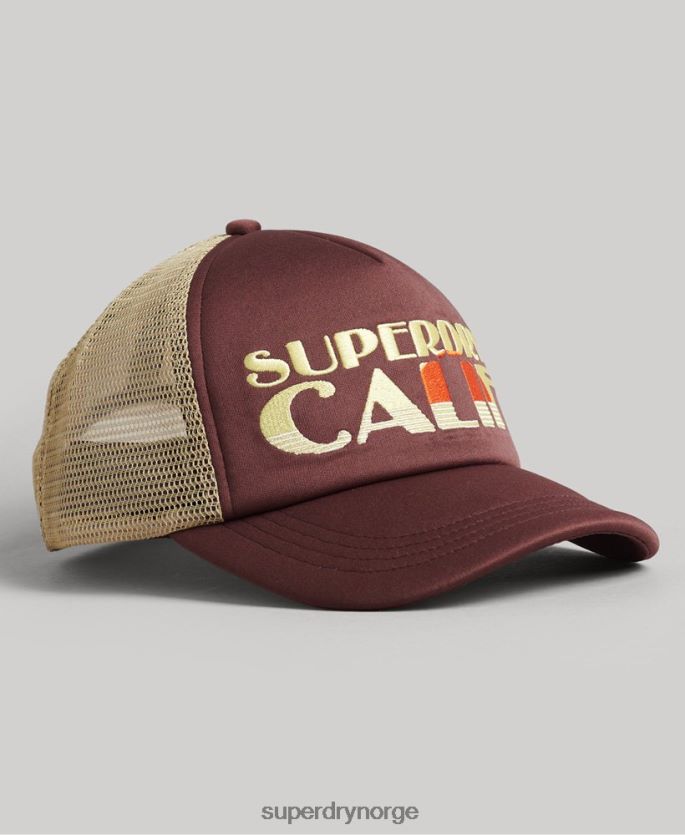 Superdry brun tilbehør 86P46D1714 vintage trucker cap menn
