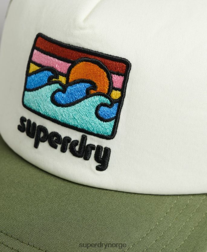 Superdry grønn tilbehør 86P46D1646 vintage trucker cap menn