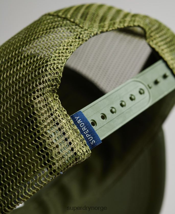 Superdry grønn tilbehør 86P46D1646 vintage trucker cap menn