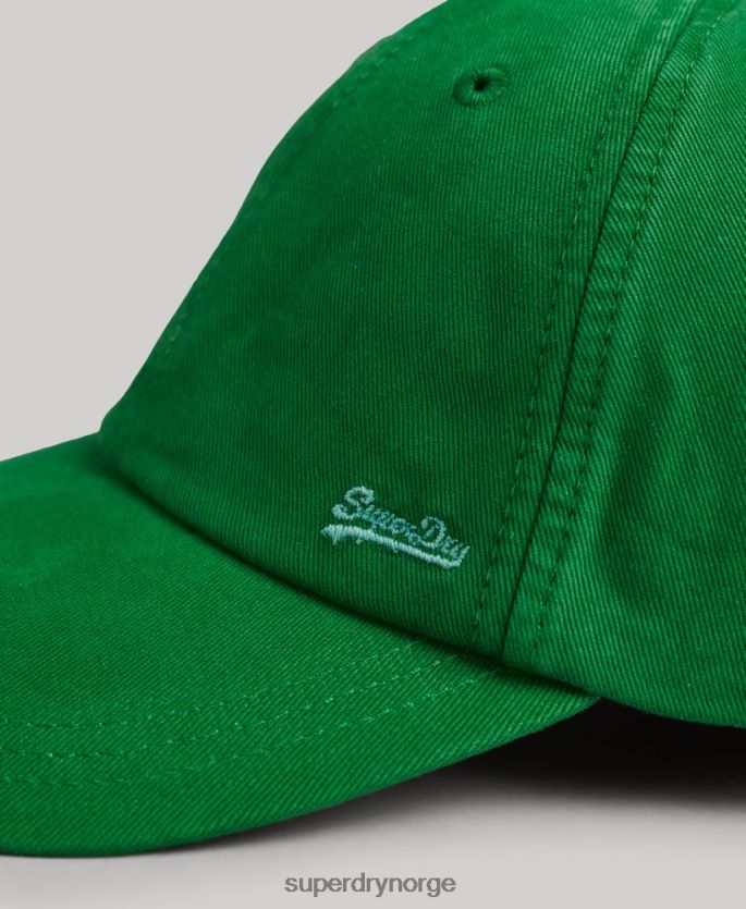 Superdry grønn tilbehør 86P46D1670 vintage brodert caps menn