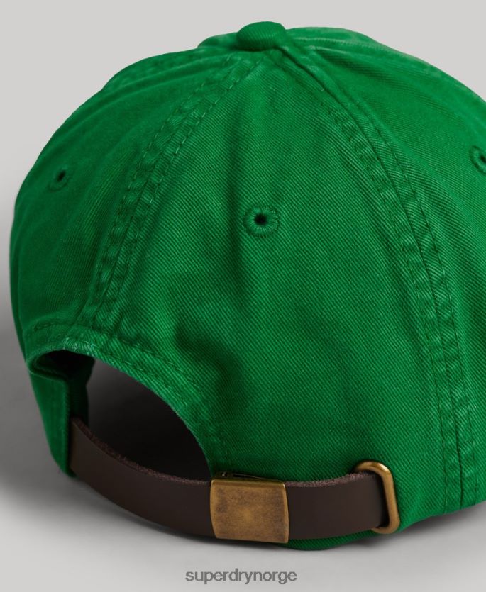 Superdry grønn tilbehør 86P46D1670 vintage brodert caps menn