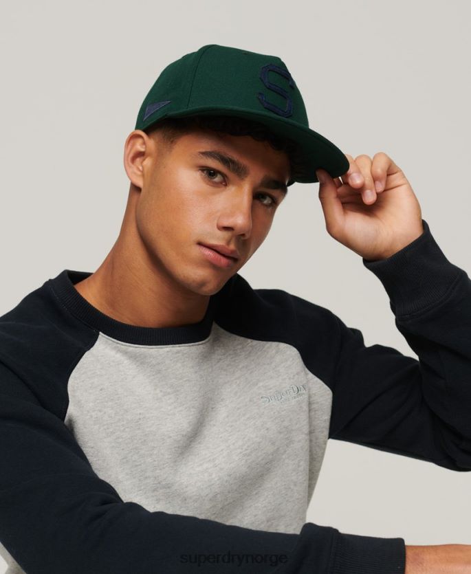 Superdry grønn tilbehør 86P46D1676 grafisk b-boy caps menn