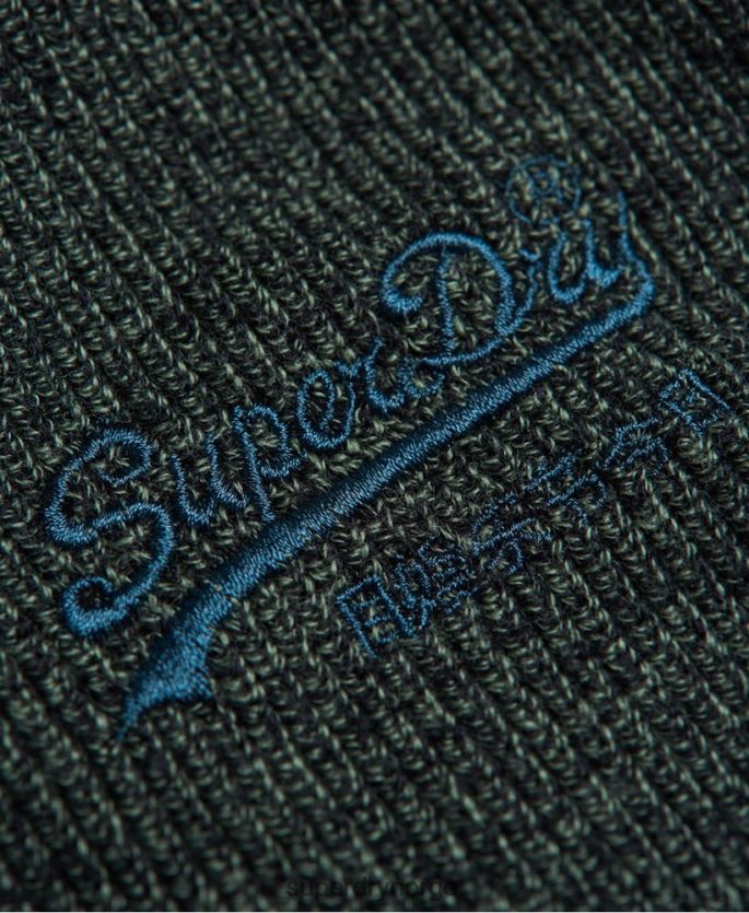 Superdry grønn tilbehør 86P46D1815 klassisk lue med vintage logo menn