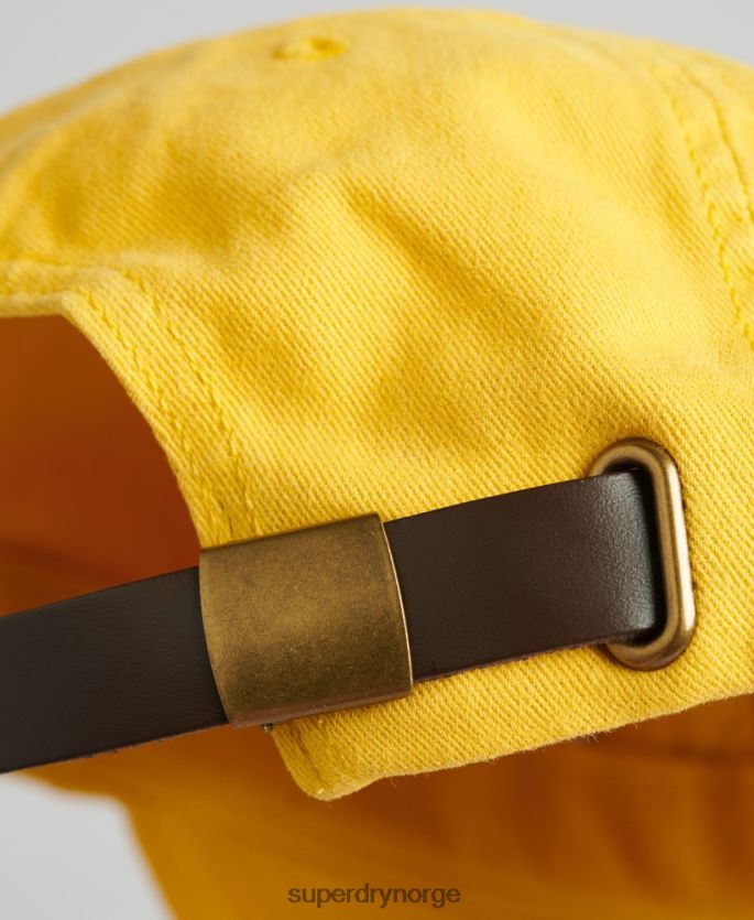 Superdry gul tilbehør 86P46D1748 vintage brodert caps menn