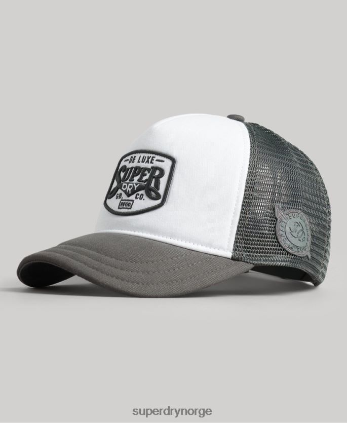 Superdry hvit tilbehør 86P46D1594 klassisk trucker cap menn