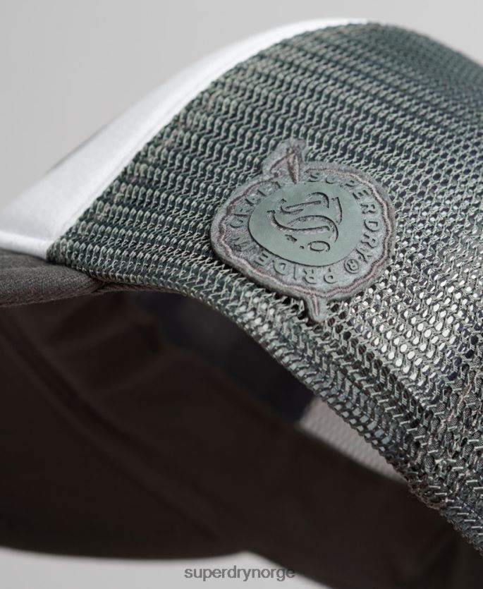 Superdry hvit tilbehør 86P46D1594 klassisk trucker cap menn