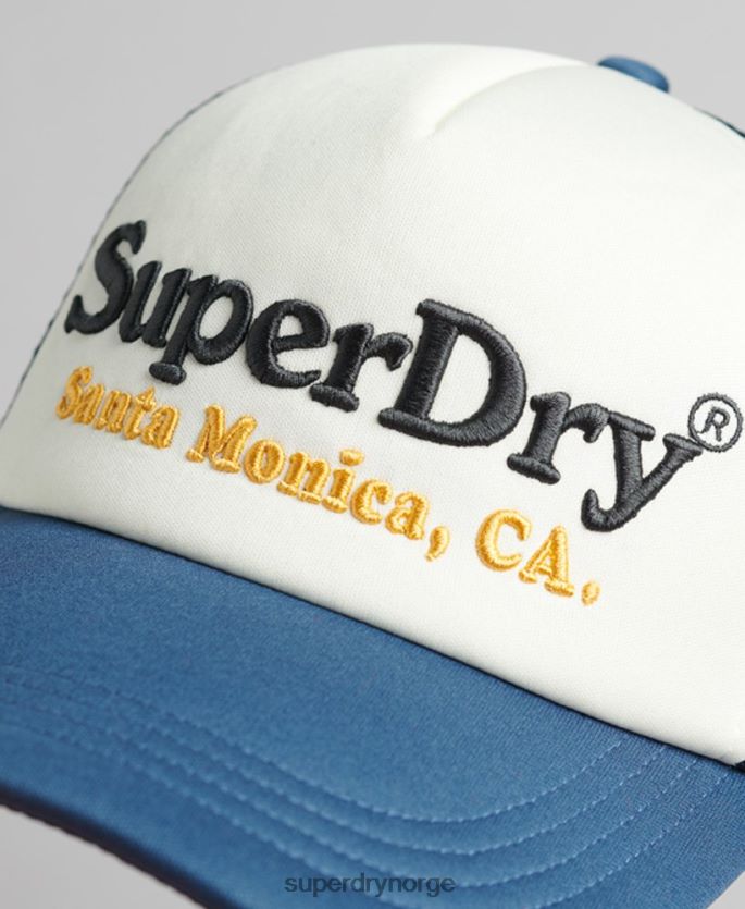 Superdry hvit tilbehør 86P46D1624 vintage trucker cap menn