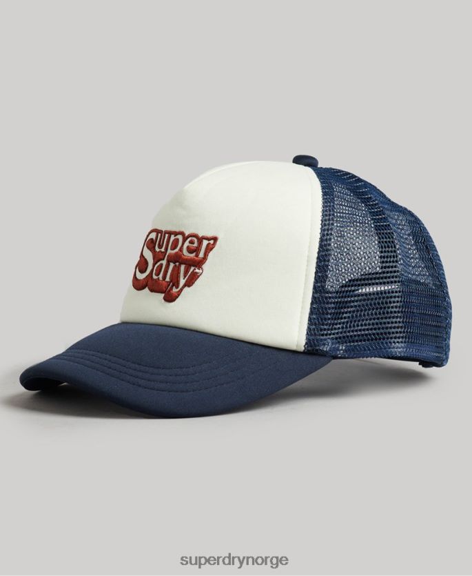 Superdry hvit tilbehør 86P46D1651 vintage trucker cap menn