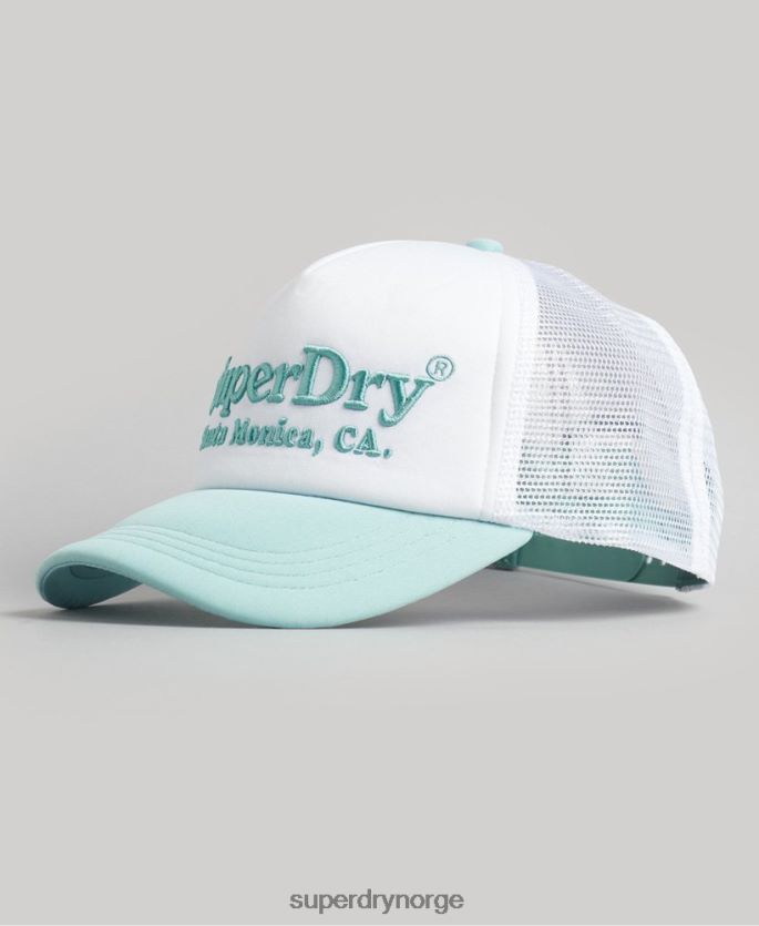 Superdry hvit tilbehør 86P46D1668 vintage trucker cap menn