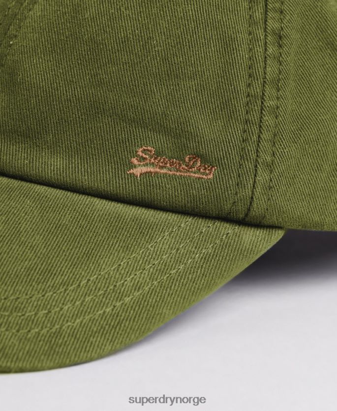 Superdry kaki tilbehør 86P46D1615 vintage brodert caps menn