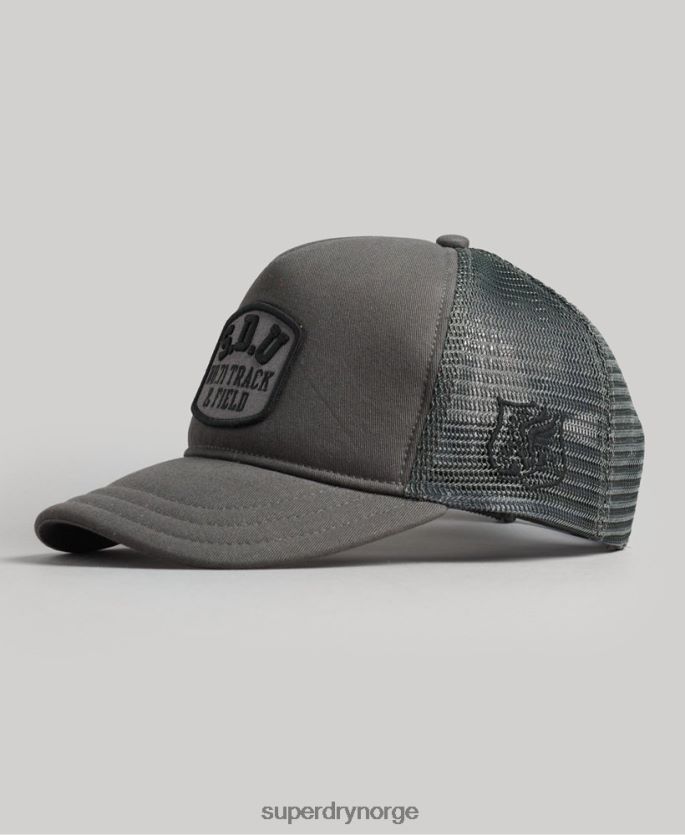 Superdry mørk grå tilbehør 86P46D1603 klassisk trucker cap menn