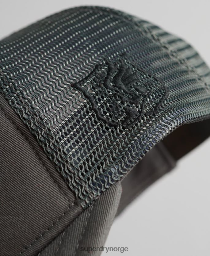 Superdry mørk grå tilbehør 86P46D1603 klassisk trucker cap menn