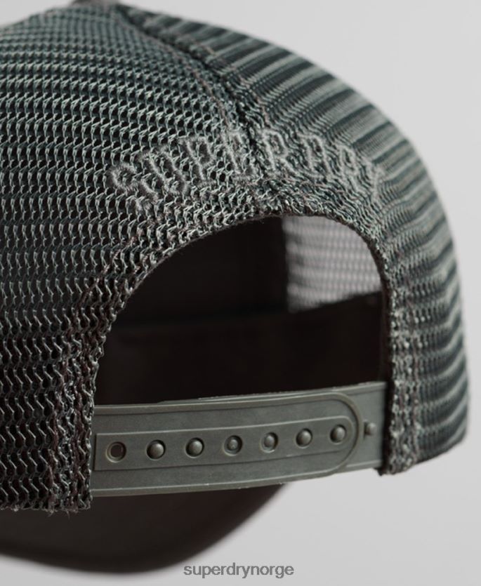 Superdry mørk grå tilbehør 86P46D1603 klassisk trucker cap menn