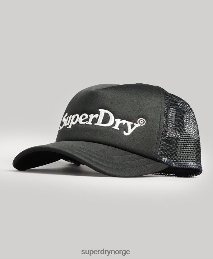 Superdry mørk grå tilbehør 86P46D1708 grafisk trucker cap menn