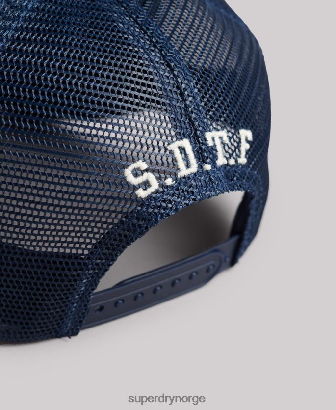 Superdry mørke blå tilbehør 86P46D1735 klassisk trucker cap menn