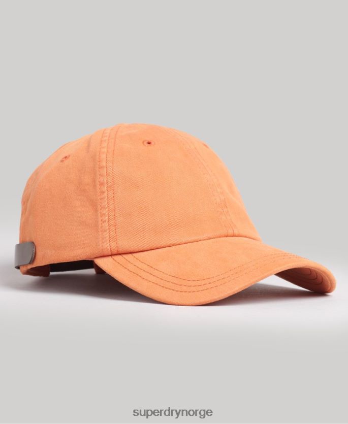 Superdry oransje tilbehør 86P46D1635 vintage brodert caps menn
