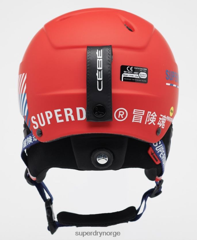 Superdry rød tilbehør 86P46D1402 cebe contest visir ultimate hjelm menn