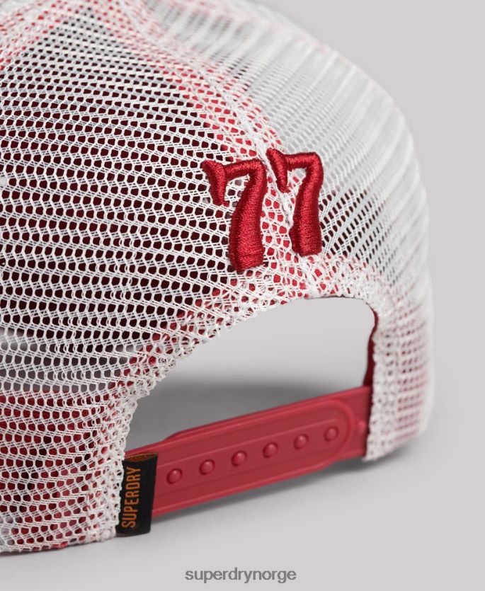Superdry rød tilbehør 86P46D6367 vintage grafisk trucker cap menn