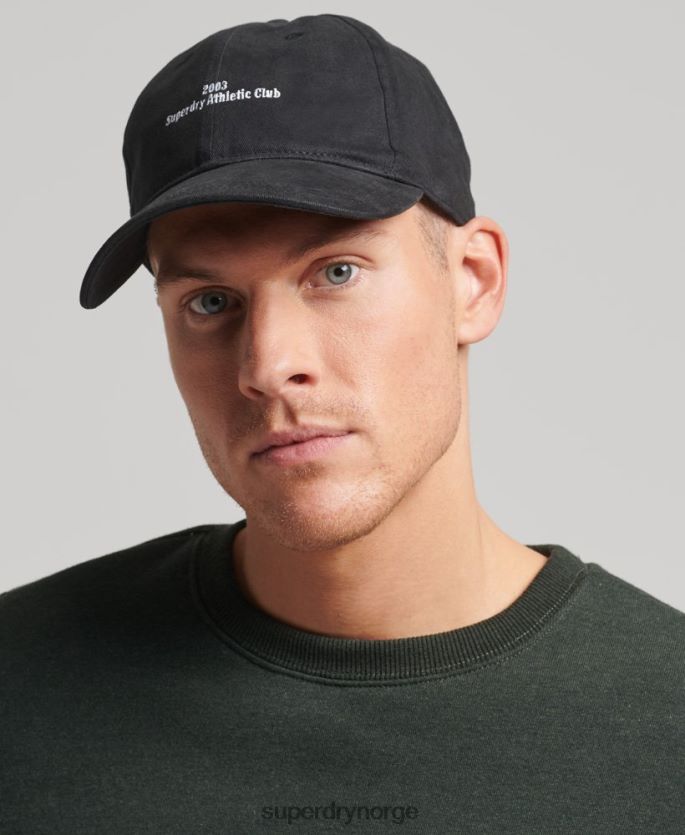 Superdry svart tilbehør 86P46D1626 viktig baseball cap menn