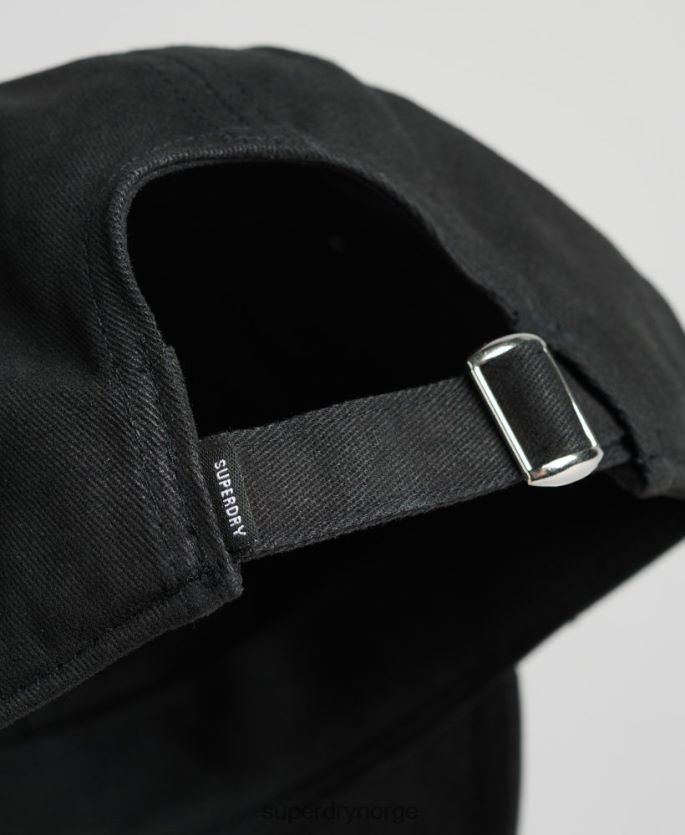 Superdry svart tilbehør 86P46D1626 viktig baseball cap menn