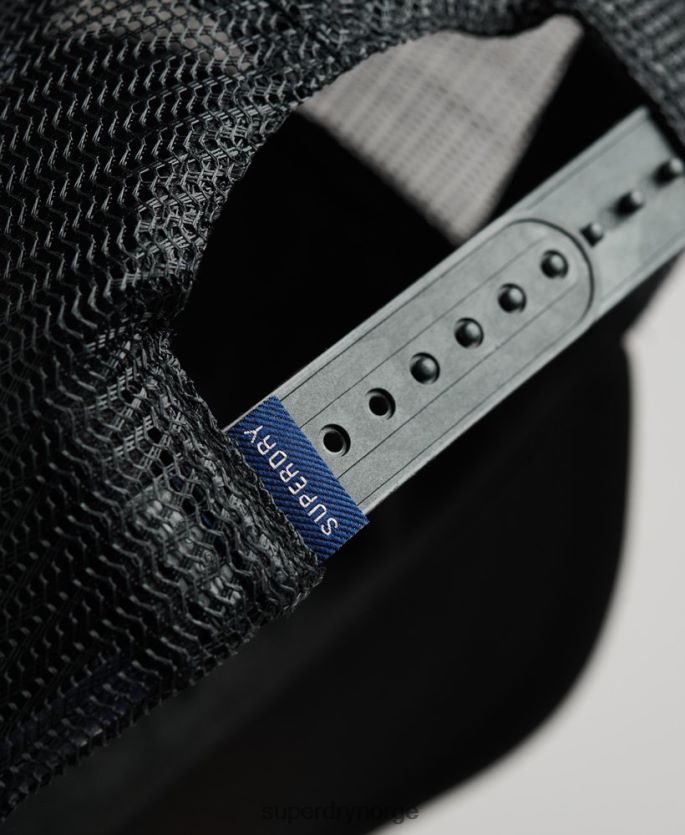 Superdry svart tilbehør 86P46D1629 vintage trucker cap menn