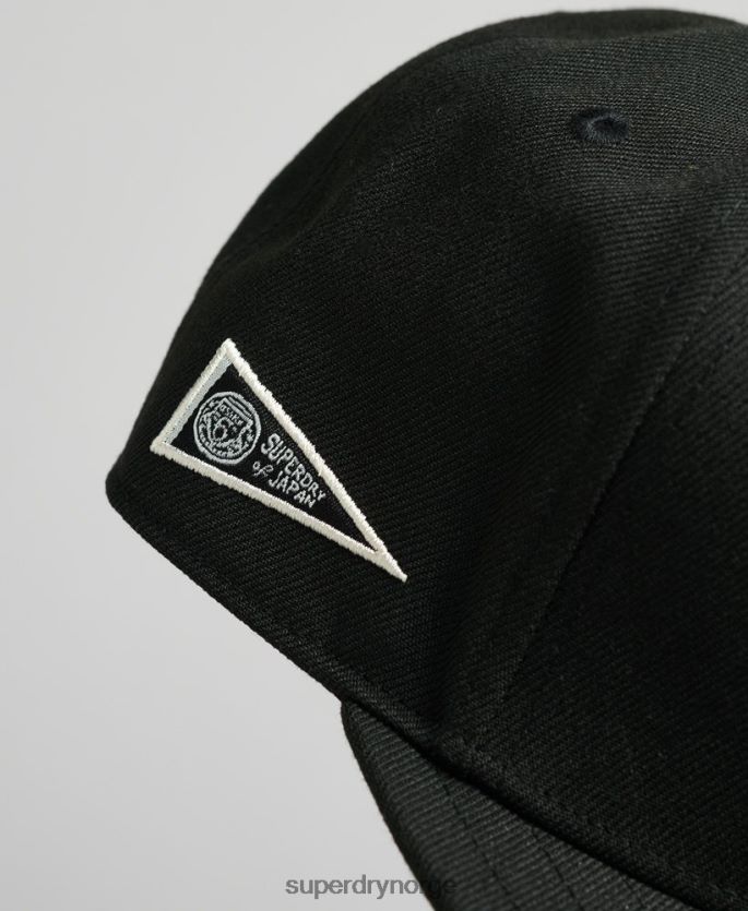Superdry svart tilbehør 86P46D1647 grafisk b-boy caps menn