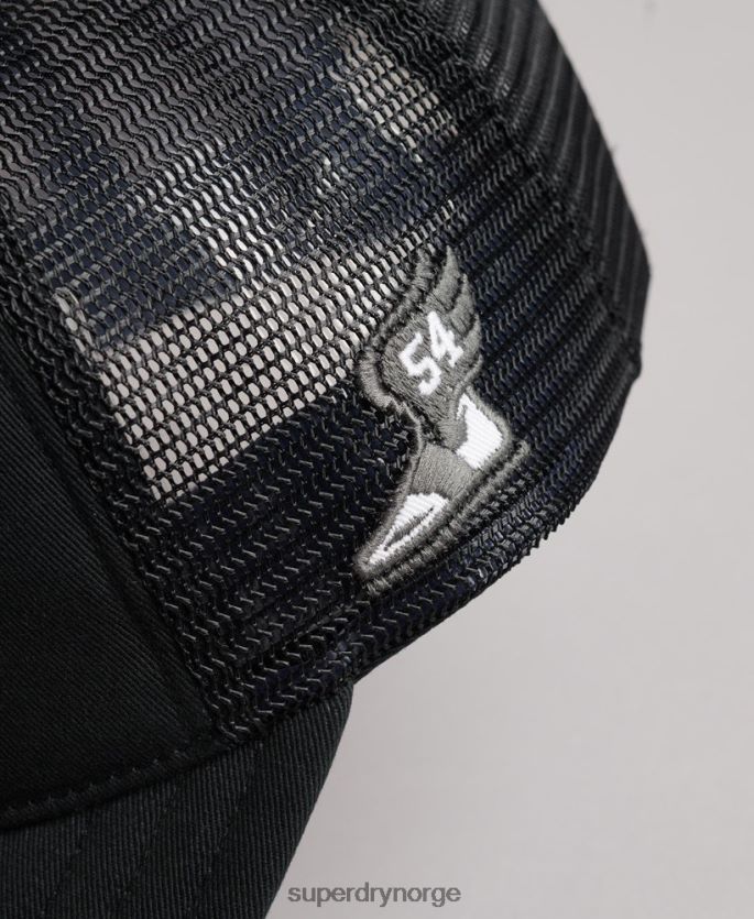 Superdry svart tilbehør 86P46D1790 klassisk trucker cap menn