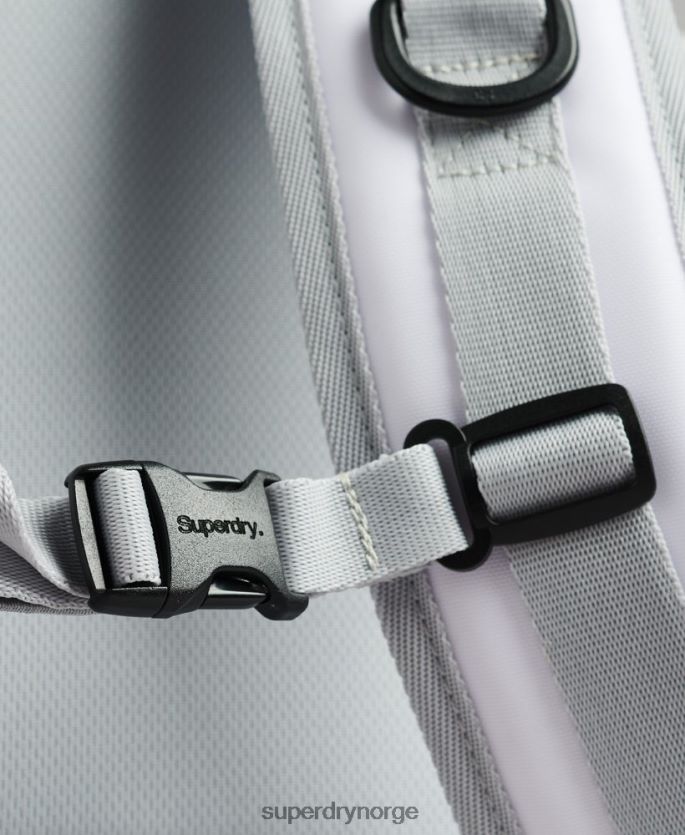 Superdry hvit tilbehør 86P46D1610 fjelltarp grafisk ryggsekk menn