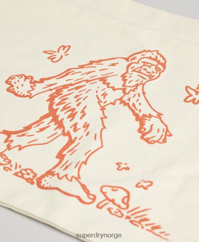 Superdry naken tilbehør 86P46D1732 grafisk shopper bag menn