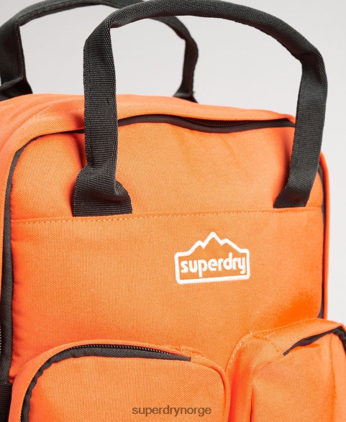 Superdry oransje tilbehør 86P46D1662 ryggsekk med topphåndtak menn