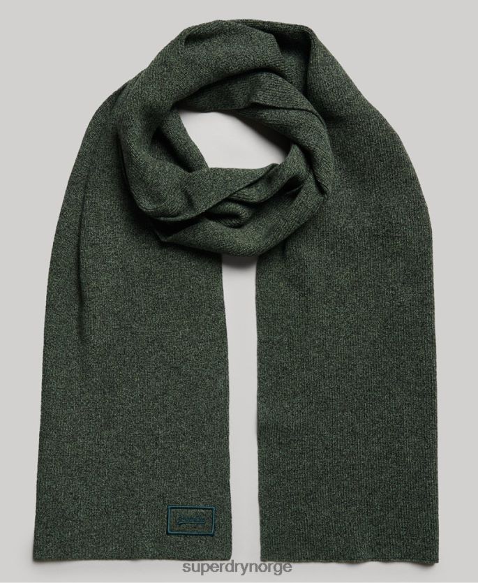 Superdry grønn tilbehør 86P46D6391 logoskjerf i økologisk bomull menn