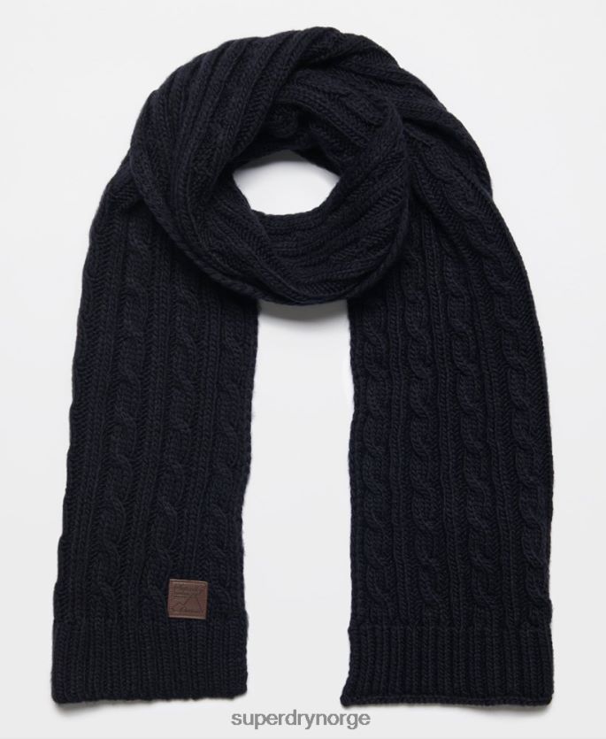 Superdry marinen tilbehør 86P46D6409 tråler kabel skjerf menn