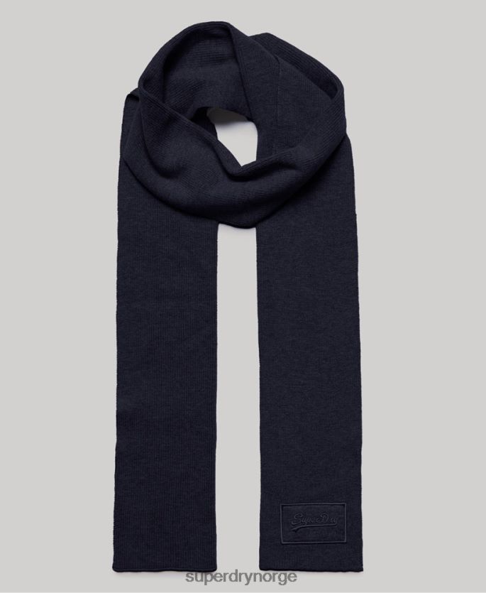 Superdry marinen tilbehør 86P46D6411 klassisk vintage skjerf med logo menn