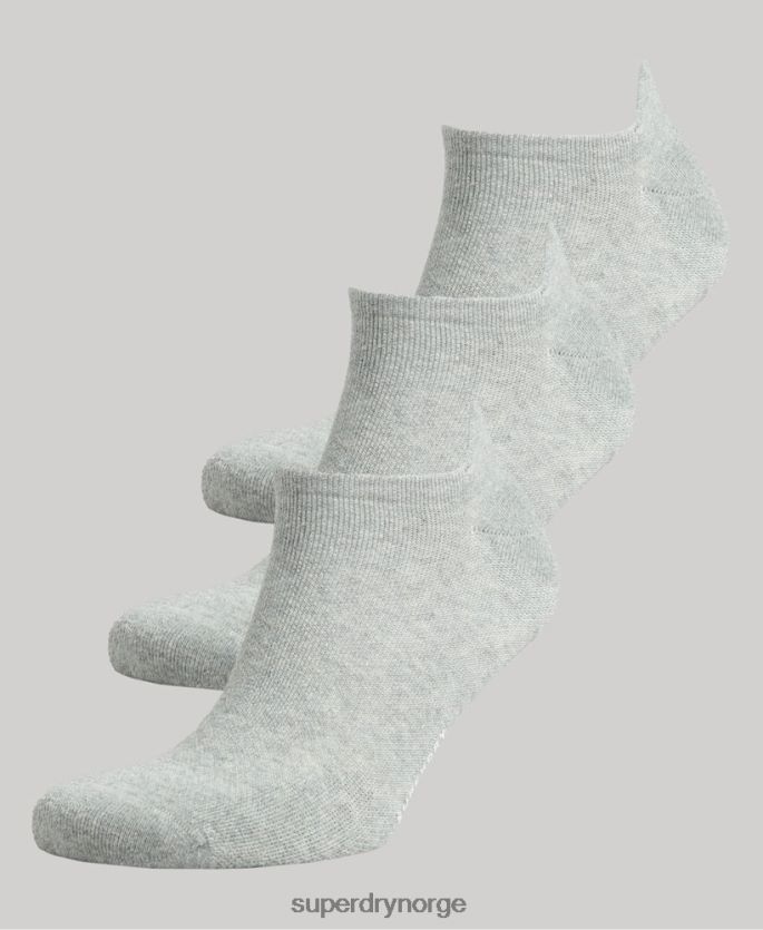 Superdry grå tilbehør 86P46D1659 treningssokkpakke i økologisk bomull menn