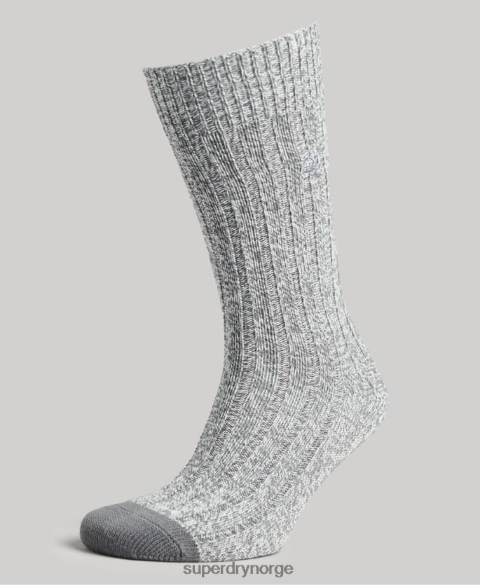 Superdry grå tilbehør 86P46D1765 organisk bomullssokkpakke menn