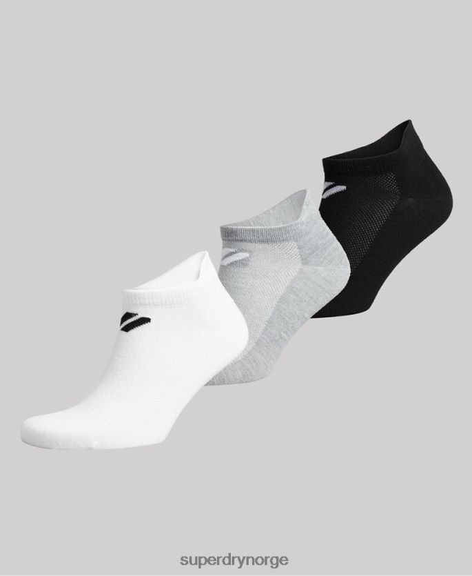 Superdry hvit tilbehør 86P46D1424 coolmax ankelsokker menn