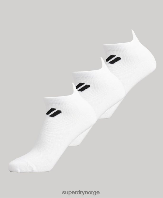 Superdry hvit tilbehør 86P46D1432 coolmax ankelsokker menn