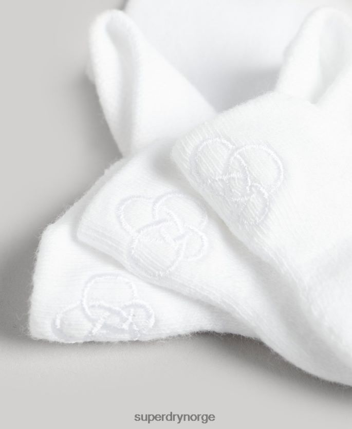 Superdry hvit tilbehør 86P46D1678 treningssokkpakke i økologisk bomull menn