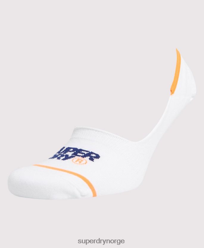 Superdry hvit tilbehør 86P46D1853 no show trener sokker menn